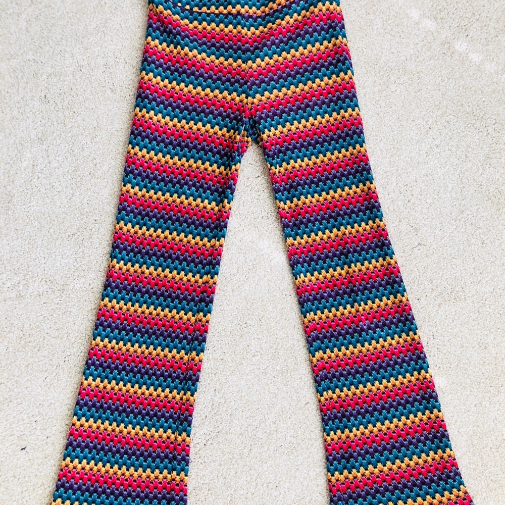 Trina Turk "Perleen" Zigzag Honeycomb Knit Pants - Picture 4 of 8